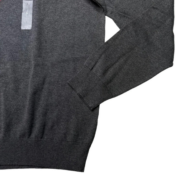 Alfani Novelty Table Jester Red Classic Fit Crewneck Mens Sweater Size Large - Picture 4 of 10